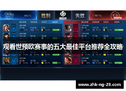 观看世预欧赛事的五大最佳平台推荐全攻略